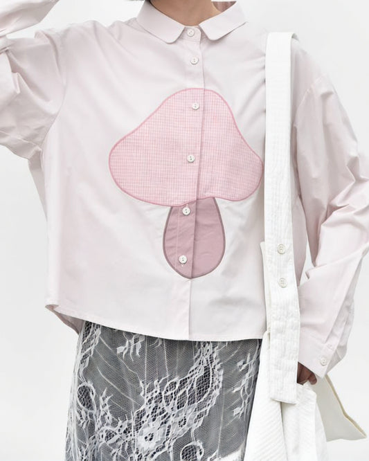 Mushroom Motif Shirt