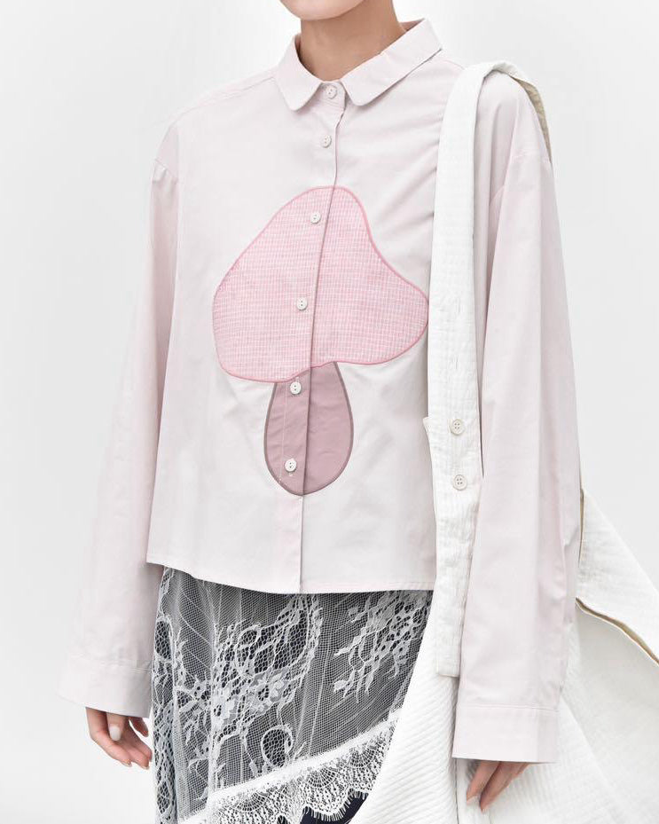 Mushroom Motif Shirt