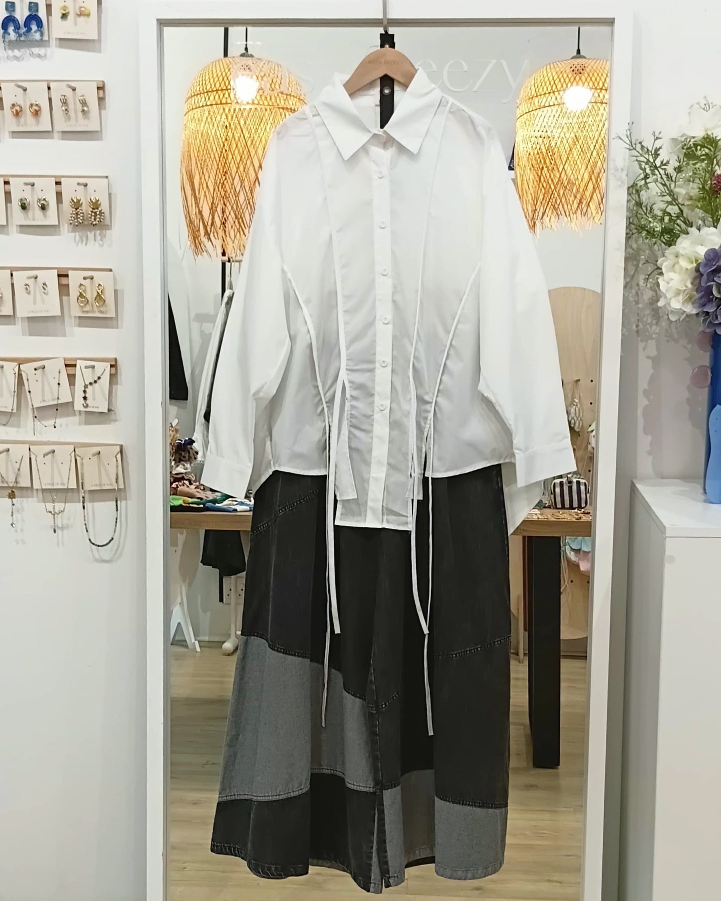 Deconstructed Paneled Shirt