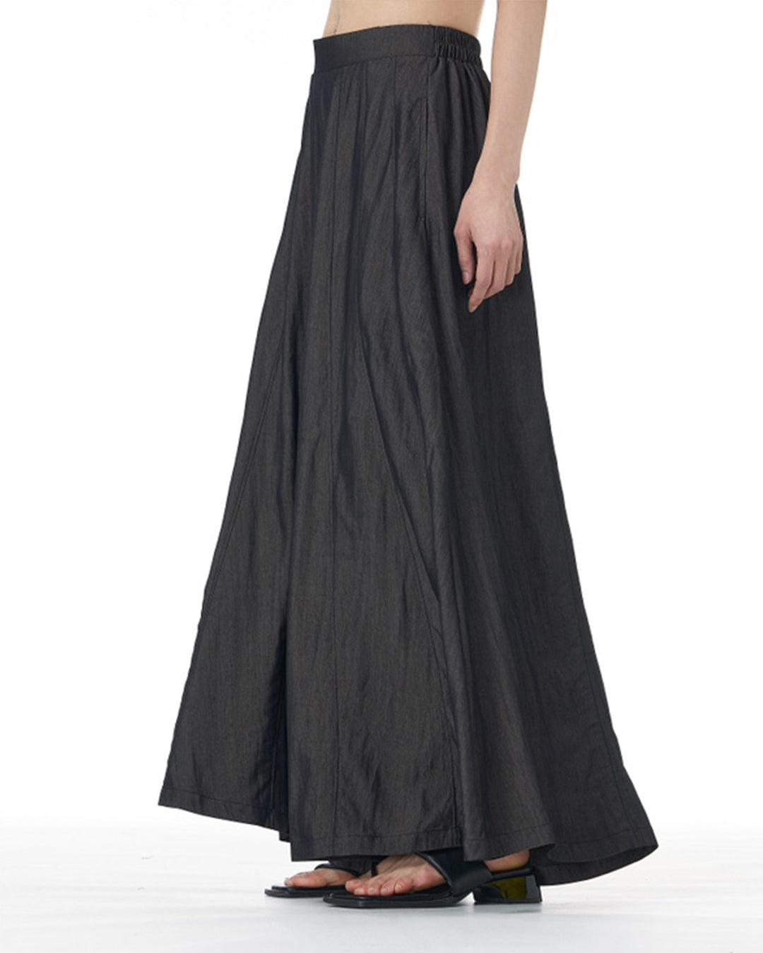 Modern Patchworks Wide-Leg Pants