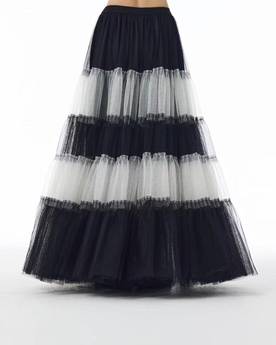 Black and White Two Ways Dress/Long Skirt