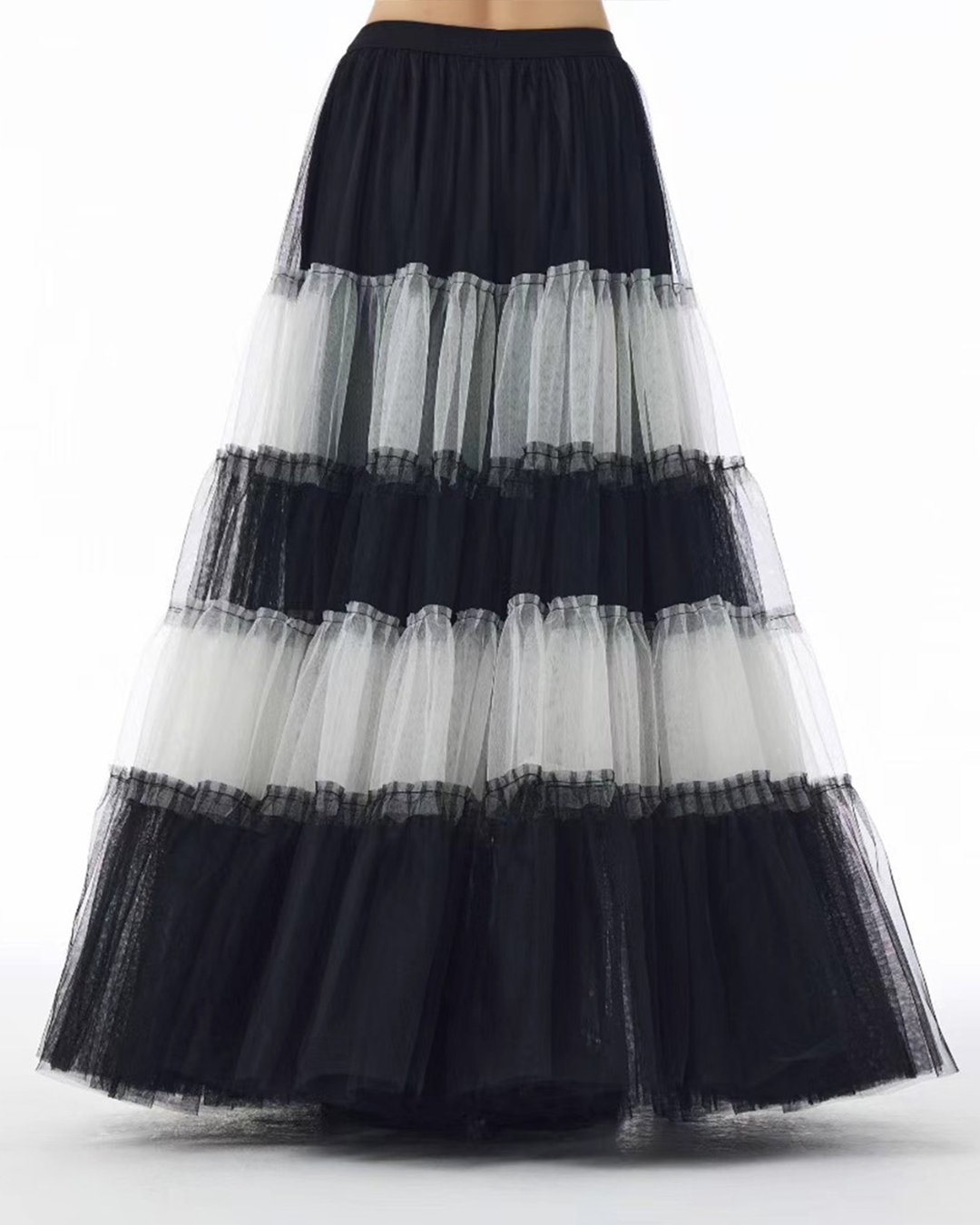 Black and White Two Ways Dress/Long Skirt