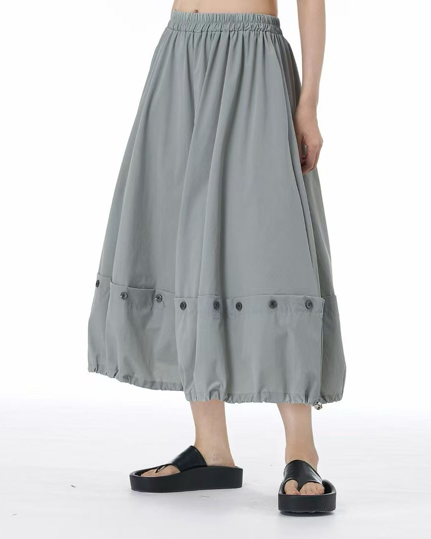 Pre-order Button Detail Cropped Trousers