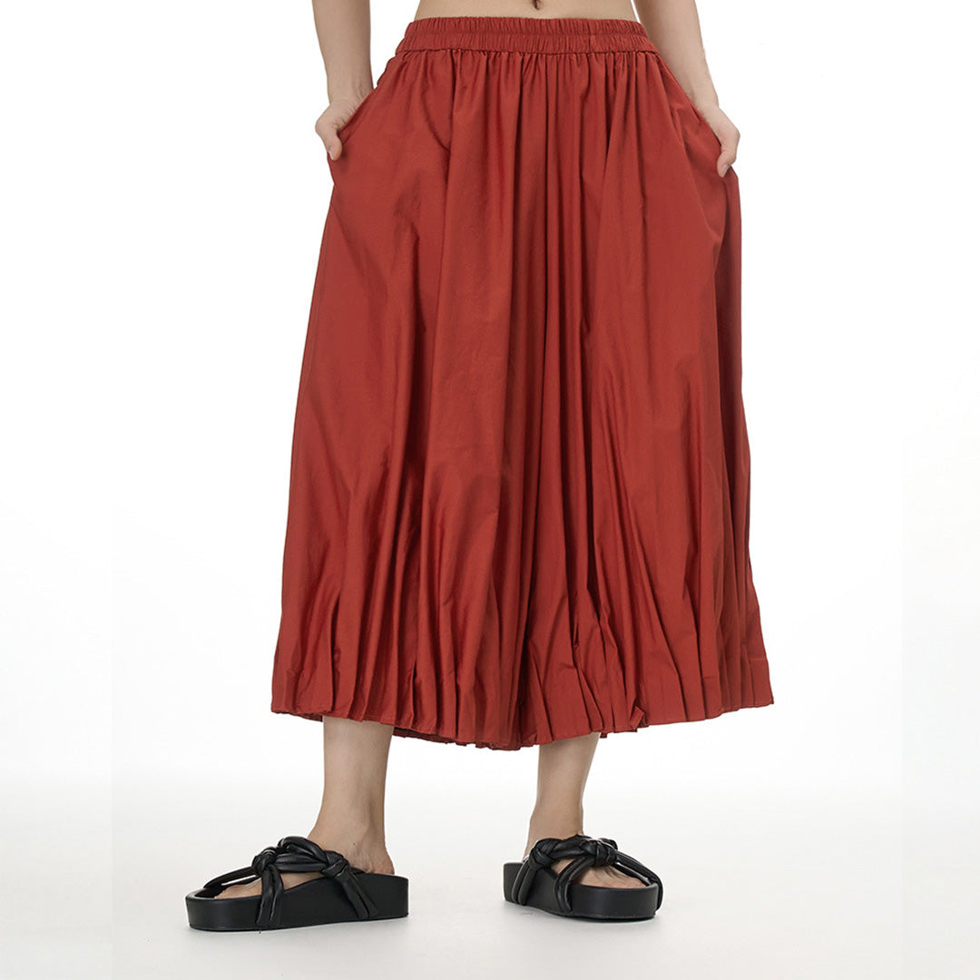 Flower Bulb Wide Leg Cotton Balloon Pants