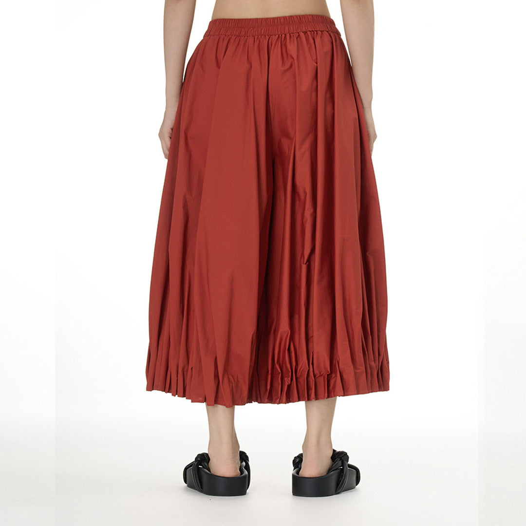 Flower Bulb Wide Leg Cotton Balloon Pants