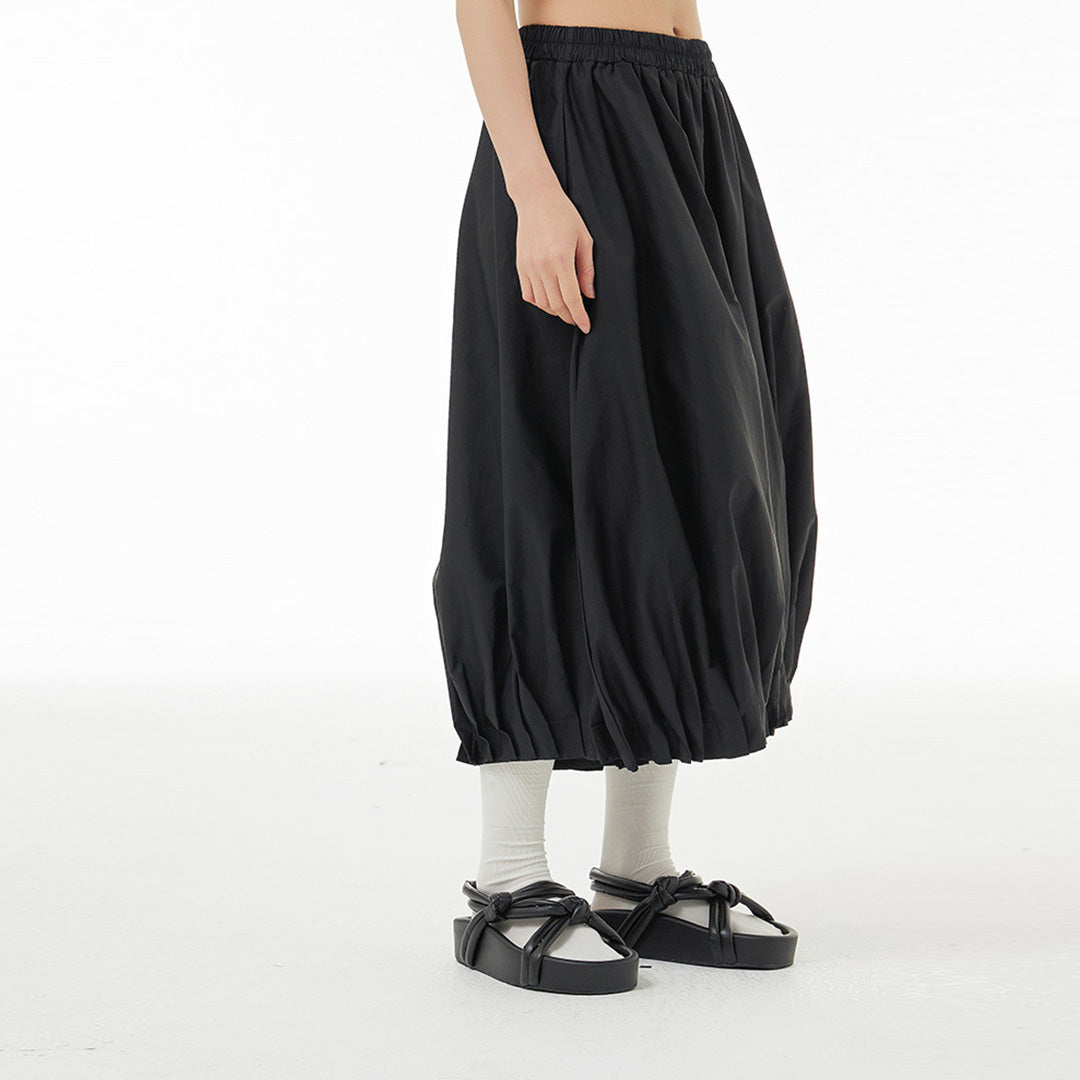 Flower Bulb Wide Leg Cotton Balloon Pants