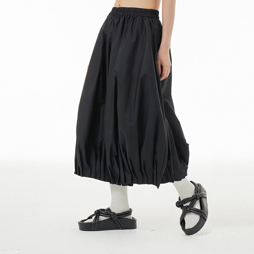 Flower Bulb Wide Leg Cotton Balloon Pants