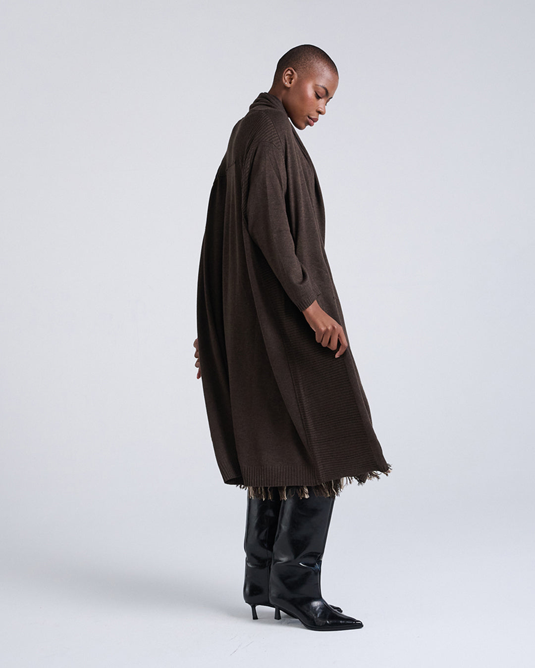 Go-to layering hero across three seasons-Wool Blend Oversize Coat