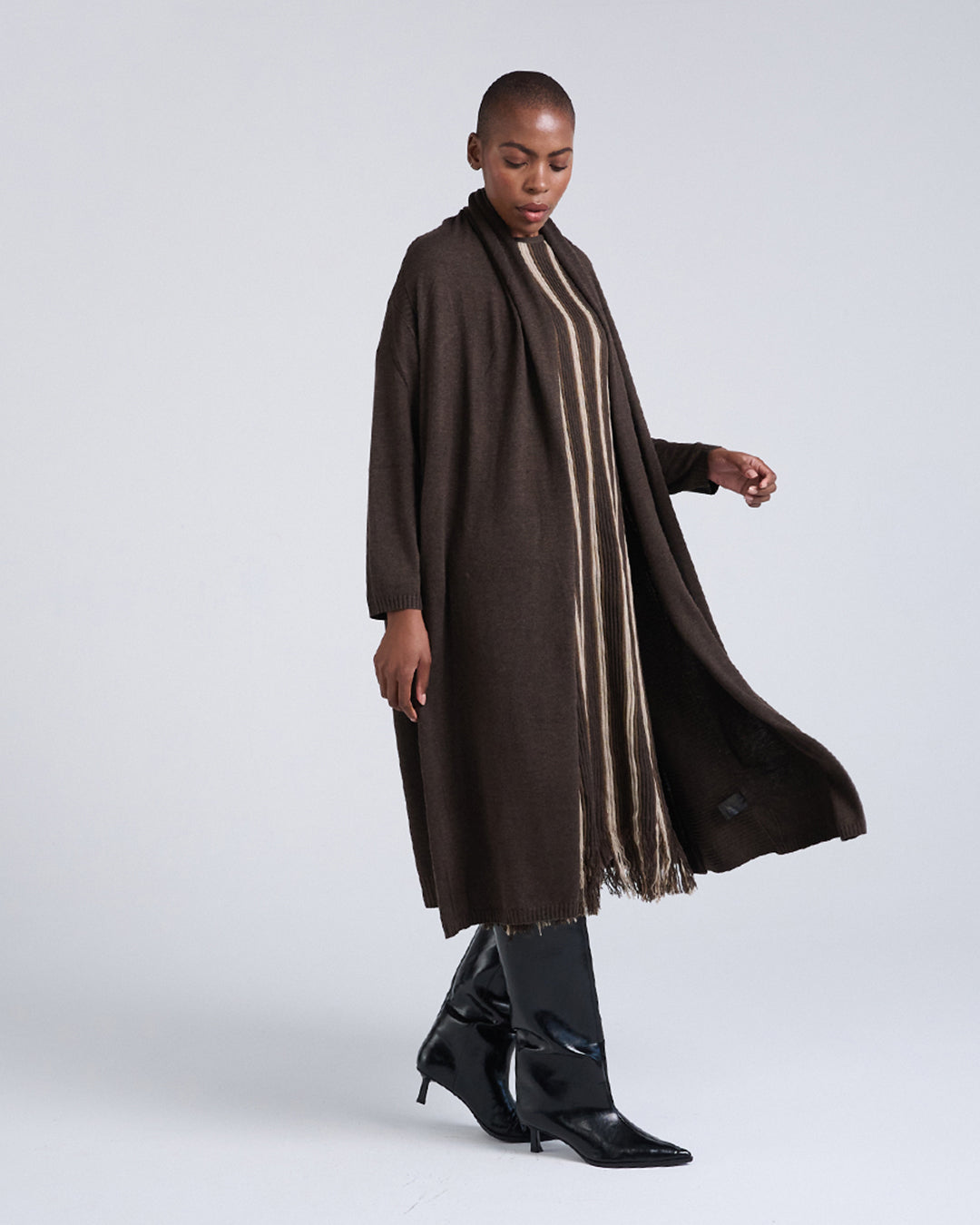 Go-to layering hero across three seasons-Wool Blend Oversize Coat