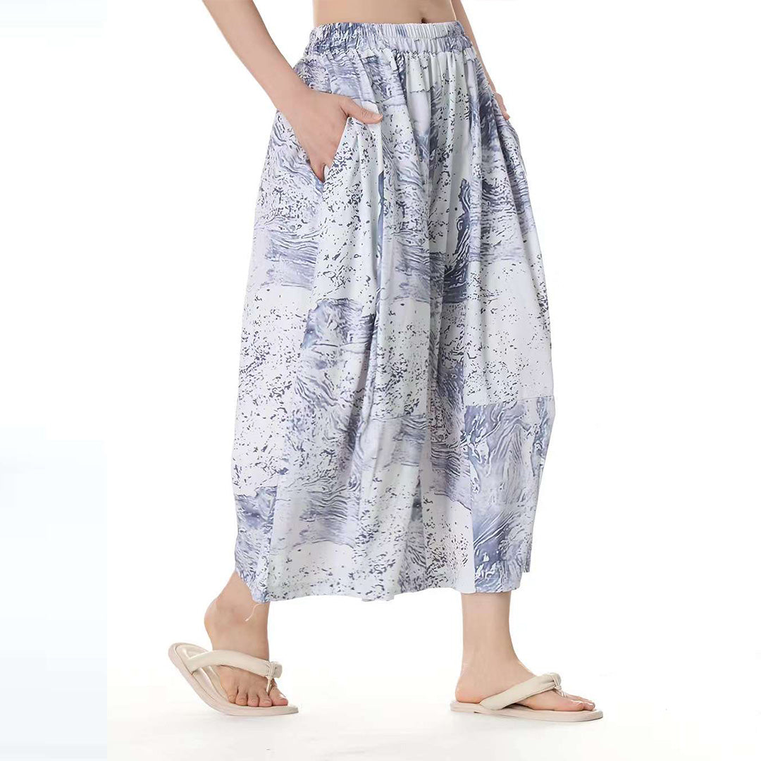 In Stock Artistic Texture Pattern Pants Matching Shirt Available