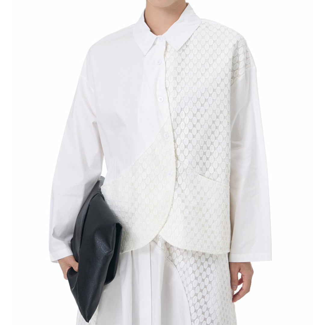 Custom Dot Fabric Patchworks Curvy Cutting Set