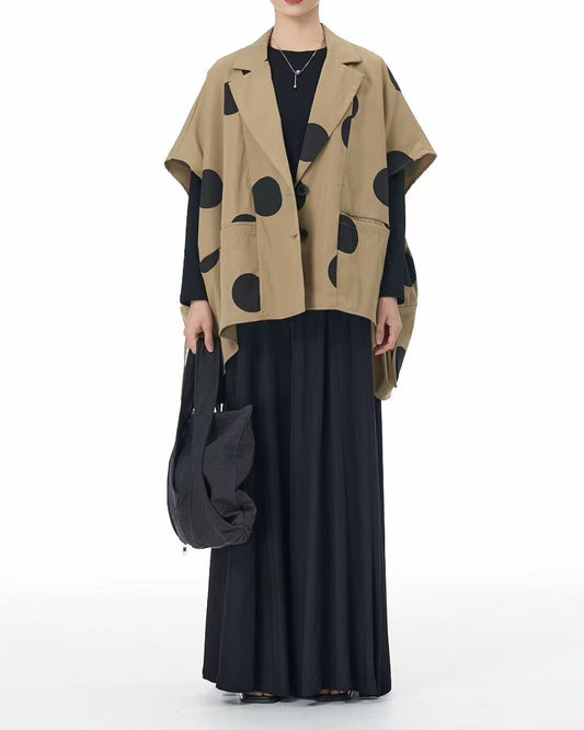 Polka Dot Statement Vest