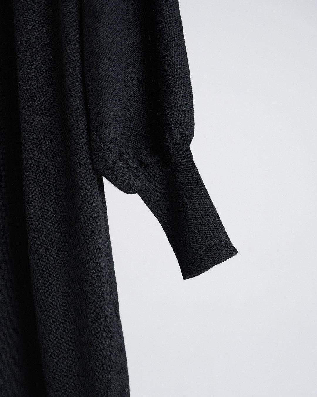 Wool Blend Colour block V-Neck Long Sleeve Dress