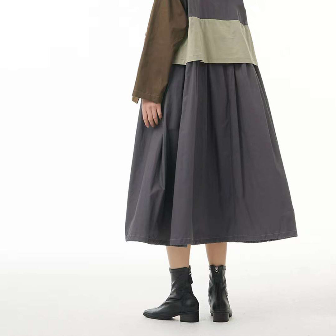 Contrast Colour Pockets Decorated Trench Coat Available in Two Colours