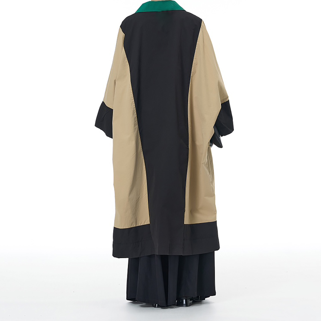 Modern Contrast Jacket with Exaggerated Pockets