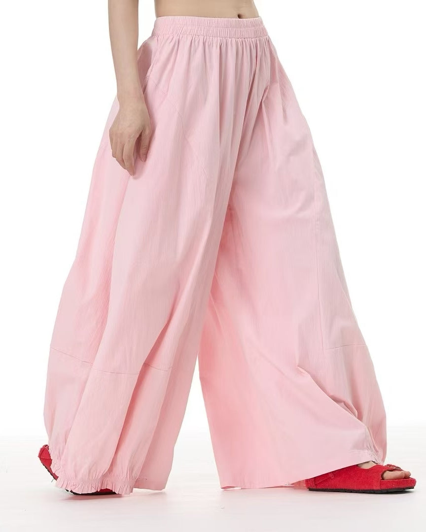 Full Length Cotton-Linen Pants