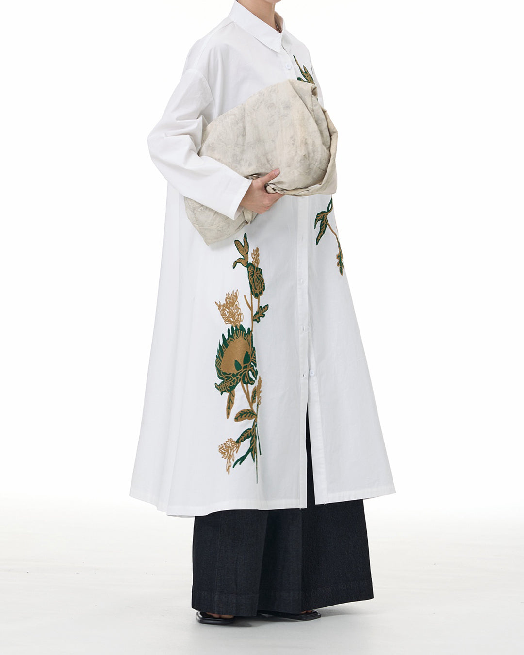 Protea Embroidered Dress
