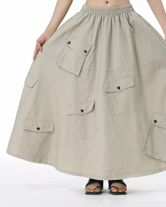 Pre-order Multi-Pocket Utility Skirt