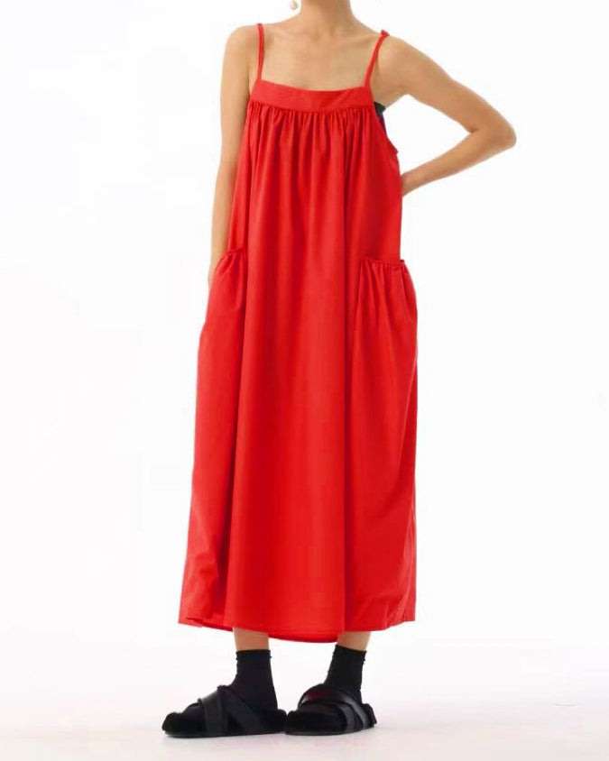 Strappy Dress & Ruffle Cape Duo