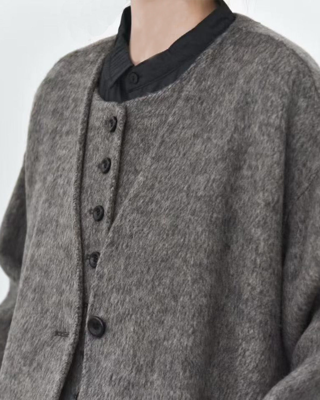 100% Double-Faced Wool Vest & Coat Set