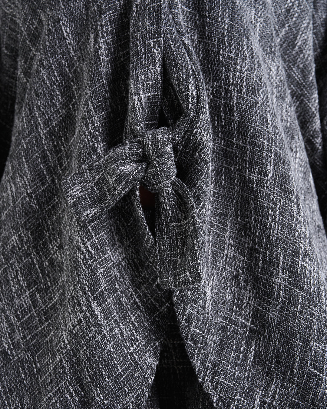 Designer Textured Linen-Blend Oversized Jacket – Batwing 5/4 Sleeves