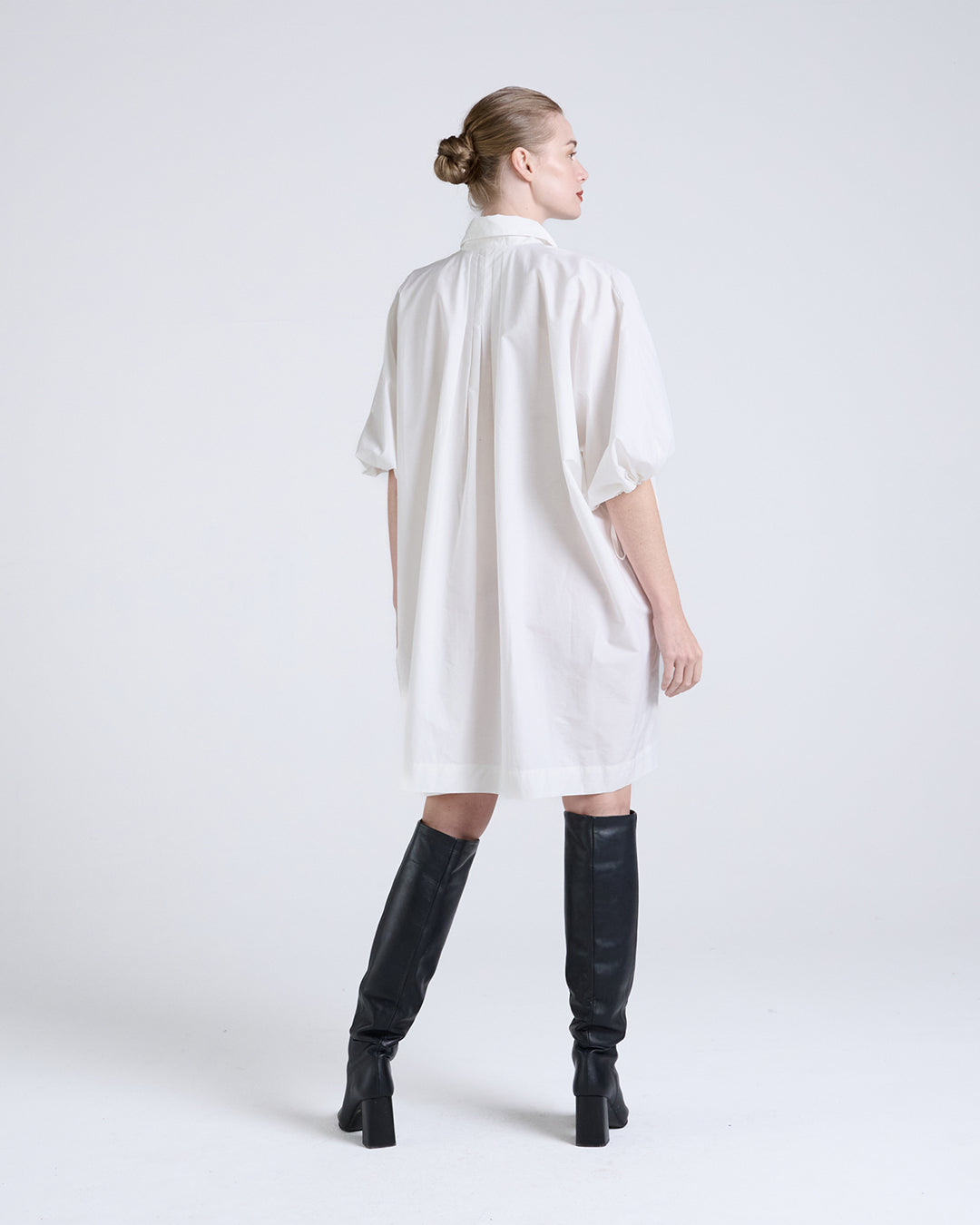 Timelessly refined- Designer Drawstring Sleeves Dress