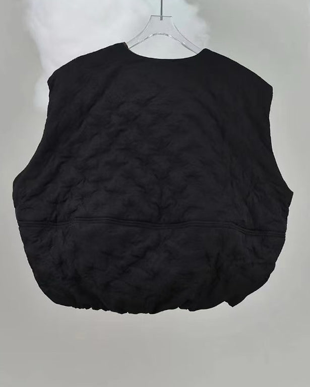 Quilted Pumpkin-Shaped Vest