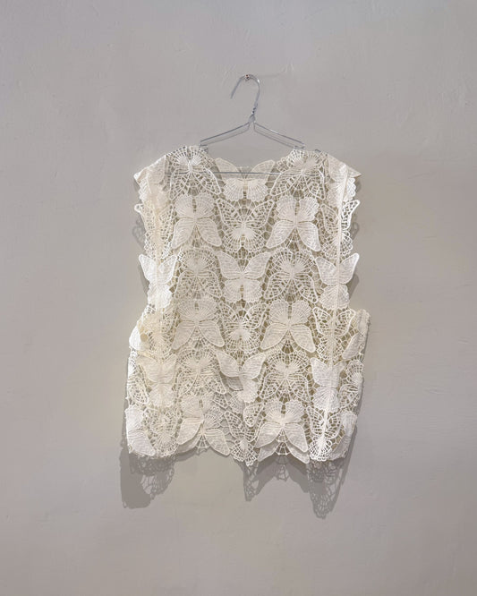 Butterfly Lace Vest