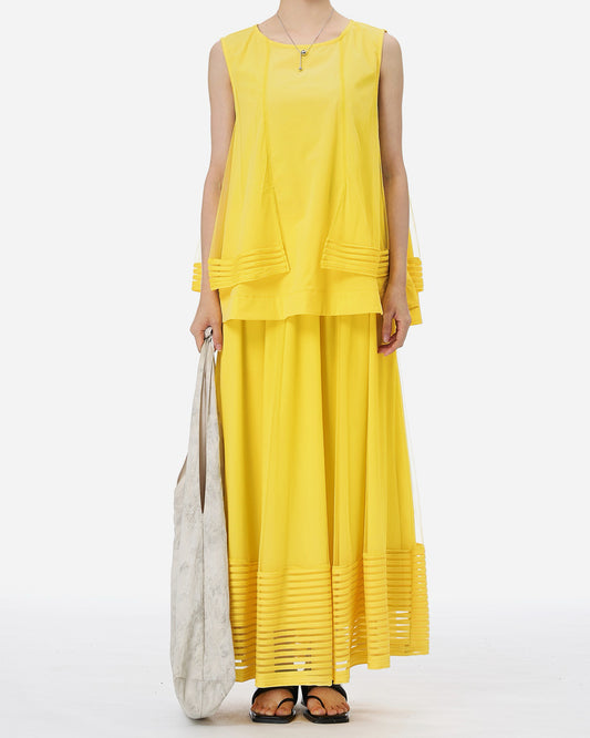 Pre-order Layered Vest with Sheer Mesh
