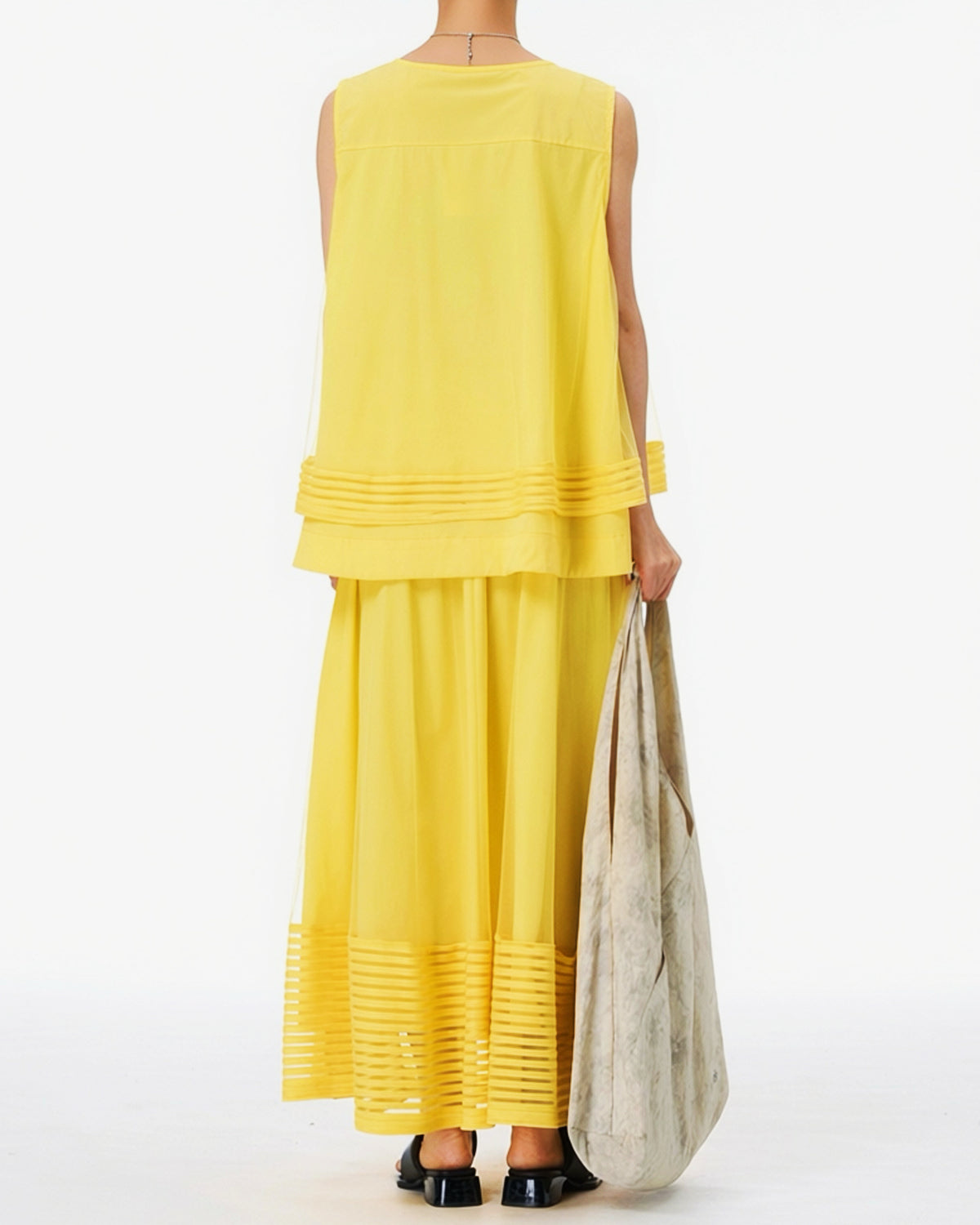 Pre-order Layered Vest with Sheer Mesh