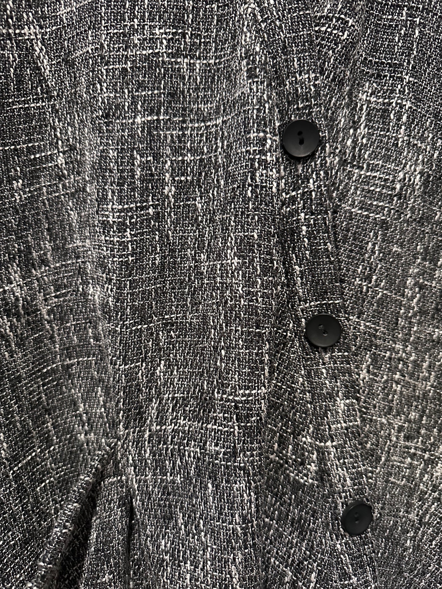 Long-Sleeve Linen-Blend Dress with Asymmetric Cut and Oversized Pocket