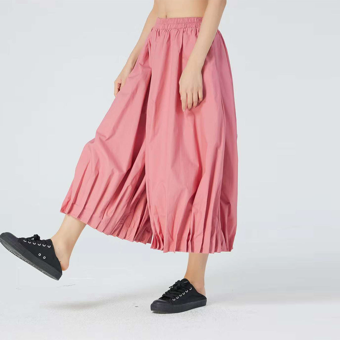 Flower Bulb Wide Leg Cotton Balloon Pants