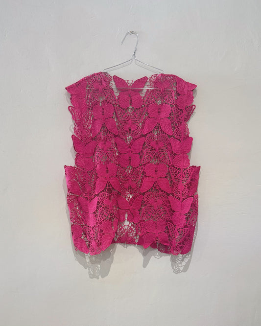 Butterfly Lace Vest