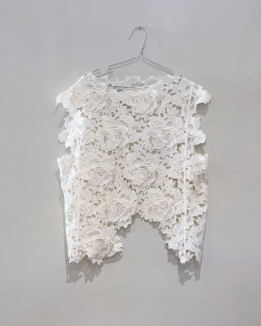 3D Flower Lace Top
