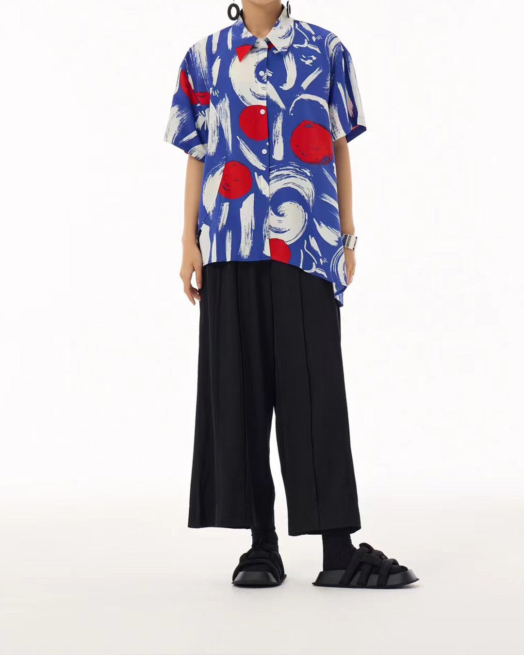 Digital Print Short Sleeves Shirt