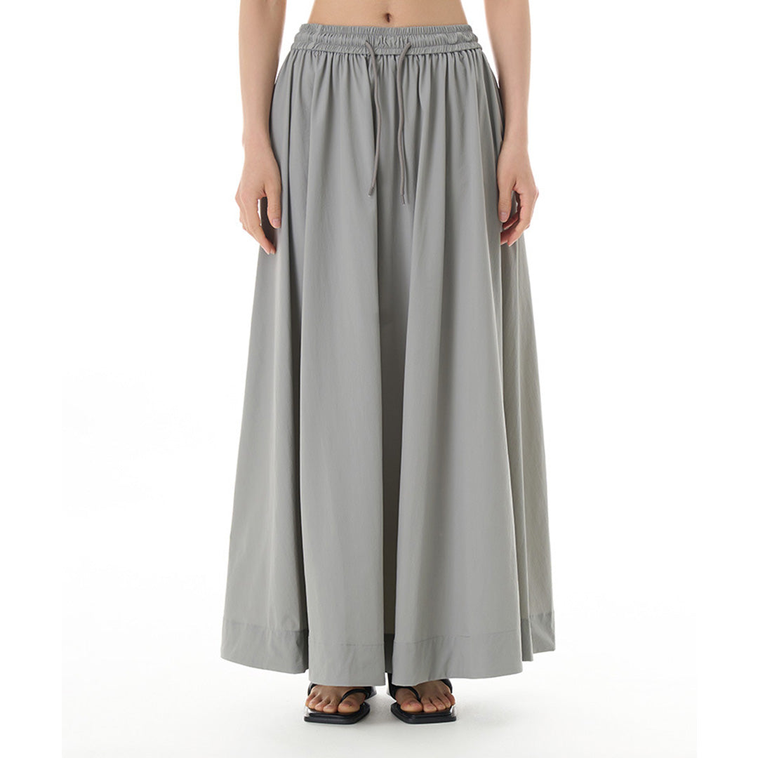Pre- Order Draping Loose Fit Long Skirt
