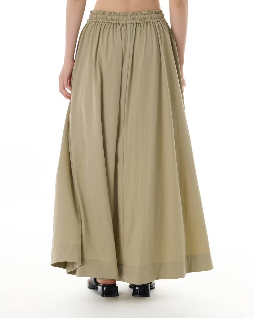 Pre- Order Draping Loose Fit Long Skirt