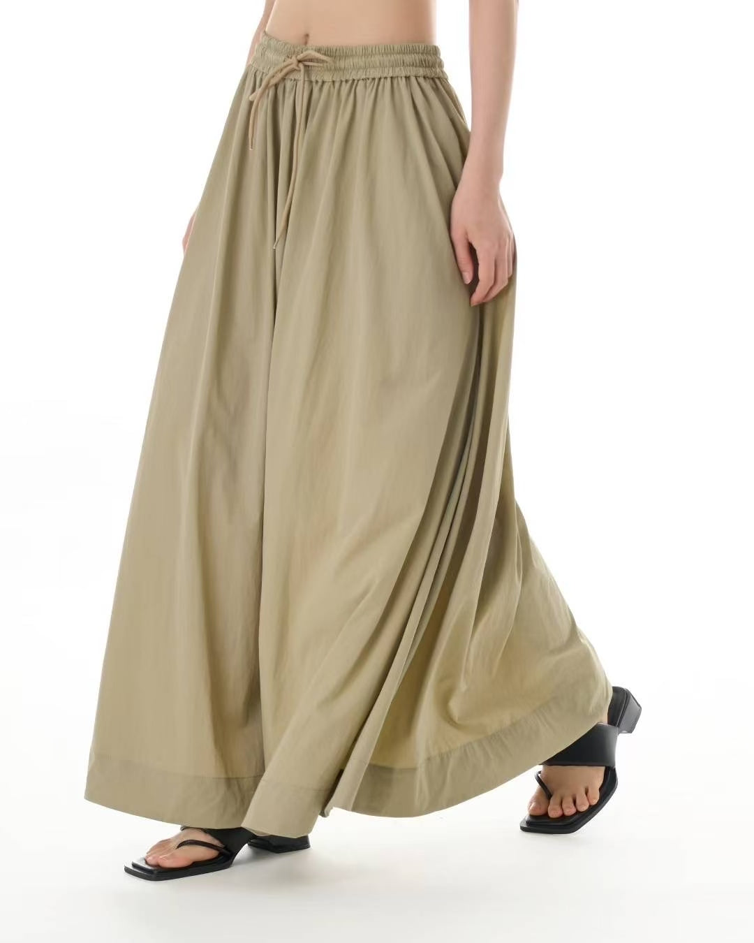 Pre- Order Draping Loose Fit Long Skirt