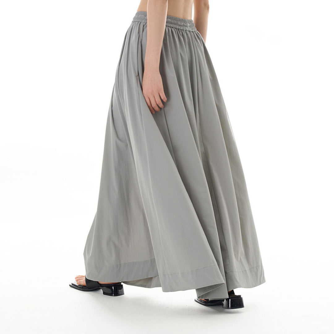 Pre- Order Draping Loose Fit Long Skirt