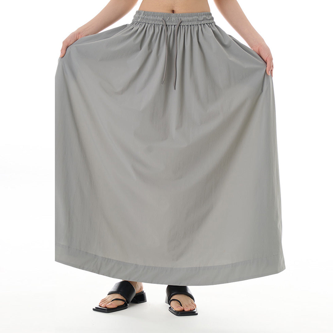 Pre- Order Draping Loose Fit Long Skirt