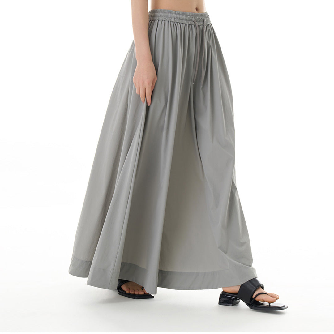 Pre- Order Draping Loose Fit Long Skirt