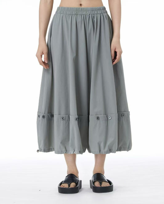Pre-order Button Detail Cropped Trousers