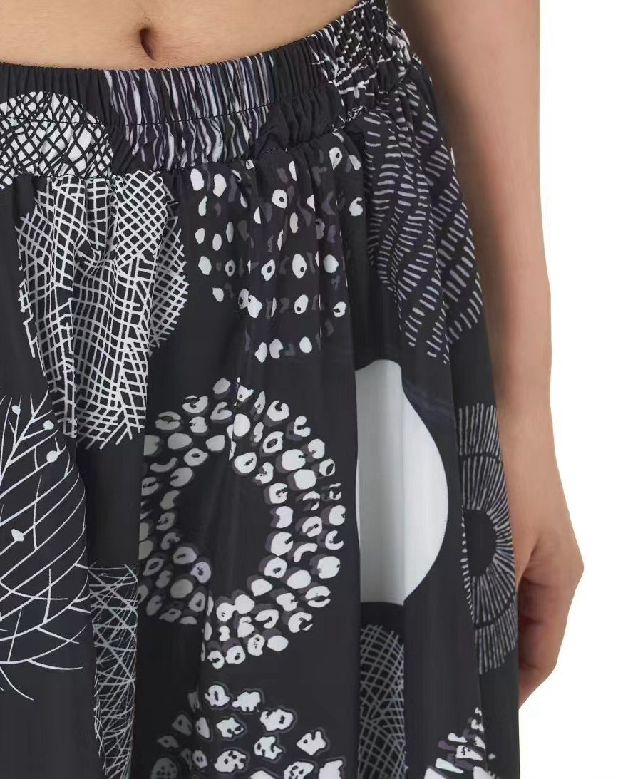 Pre-order Multi Graphic Pattern Patchworks Skirt