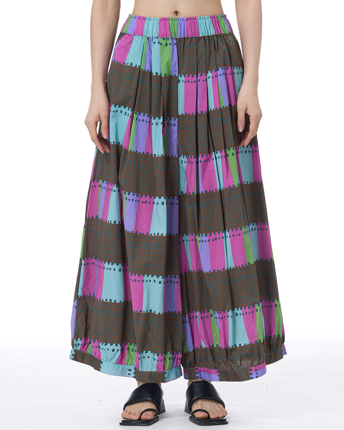 Pre-order Colourful Polka Dot Patchwork Balloon Trousers