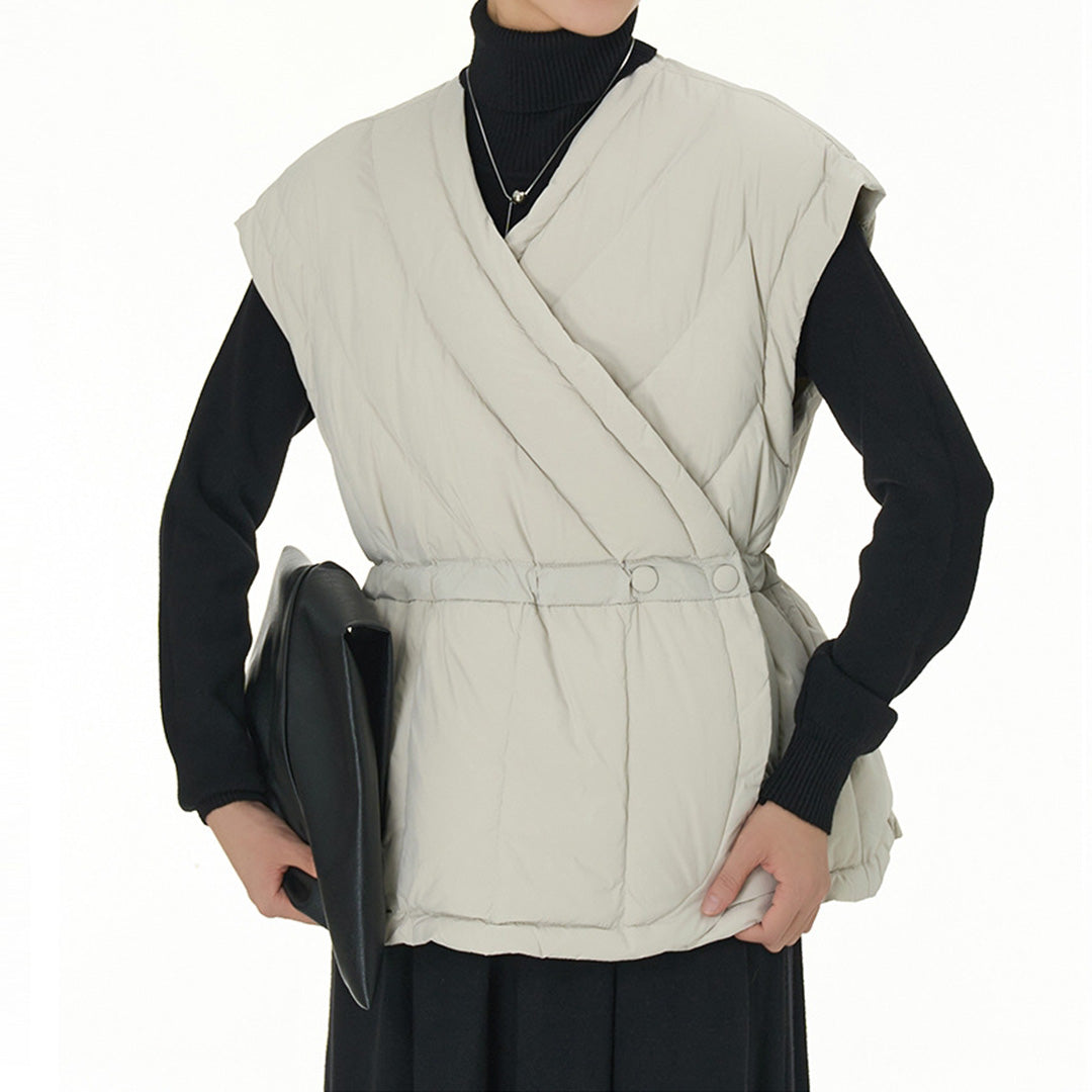 In Stock Limited Kimono Style Fitted to the Waist Down Vest