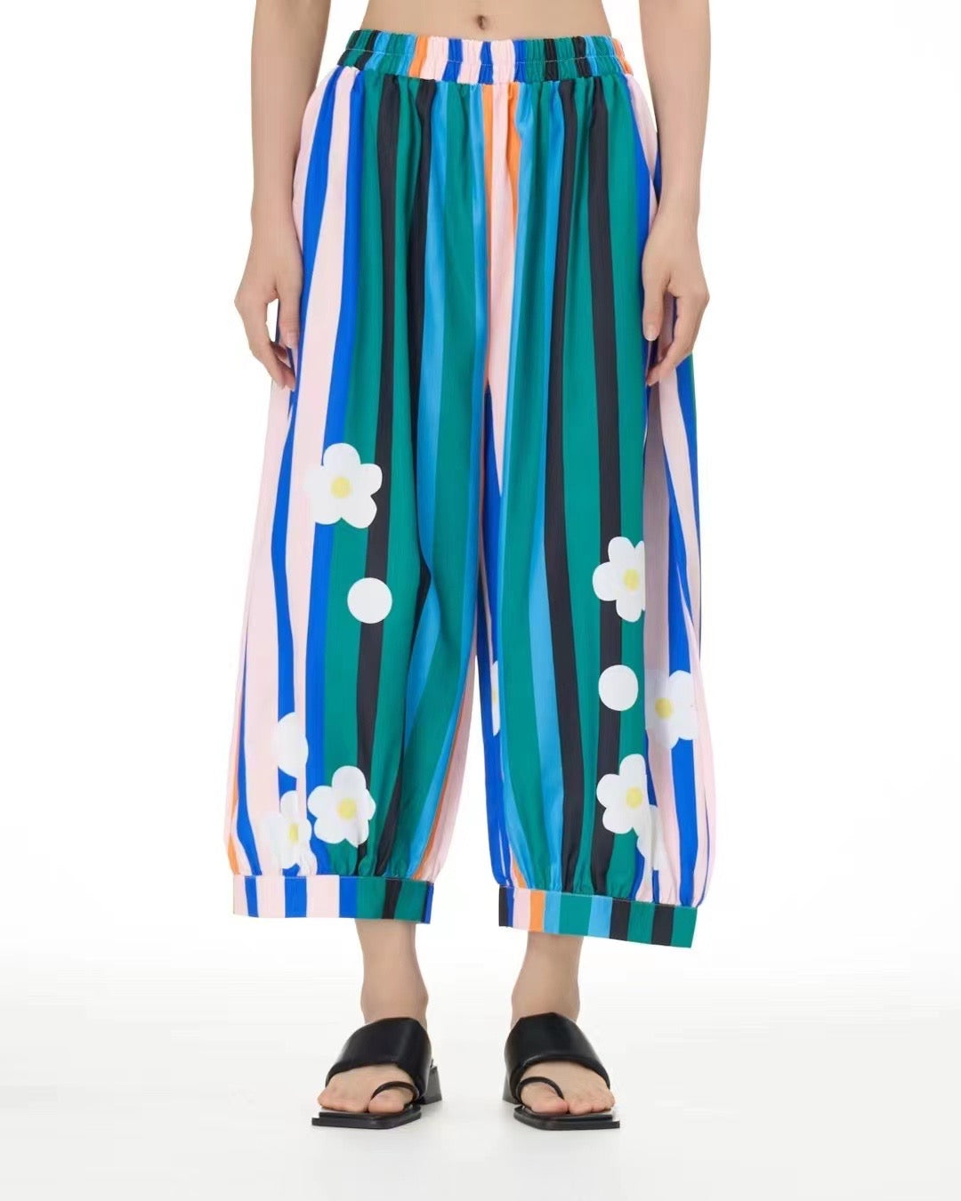 Pre-order Colourful Floral Jogger Trousers