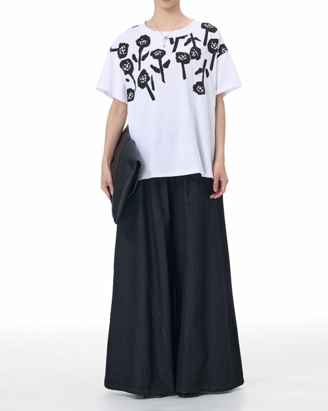 Floral Graphic Cotton T-Shirt