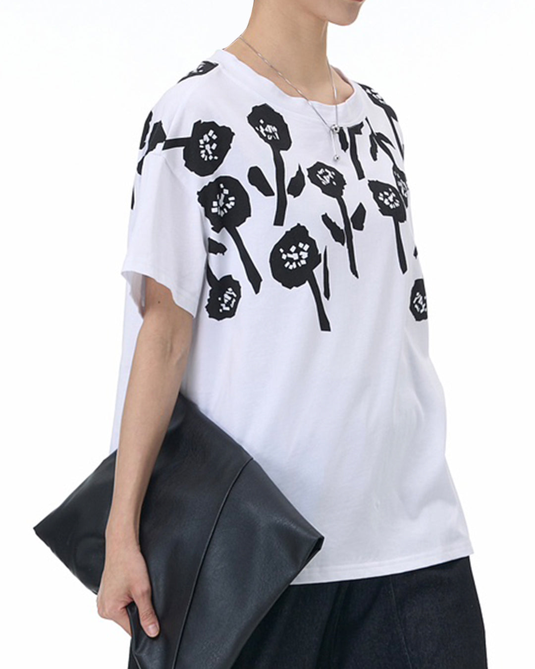 Floral Graphic Cotton T-Shirt