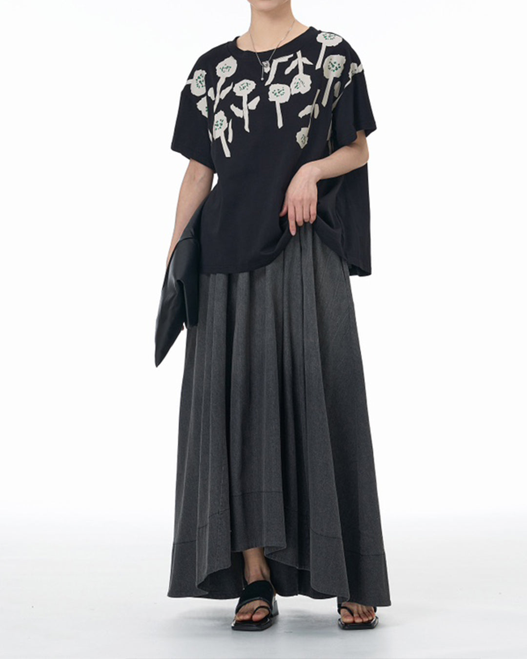 Floral Graphic Cotton T-Shirt