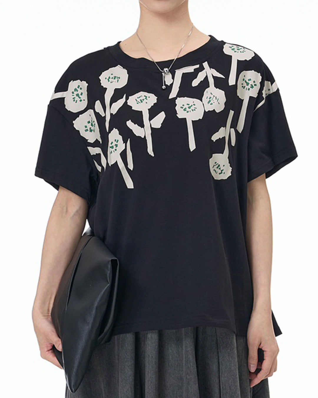 Floral Graphic Cotton T-Shirt